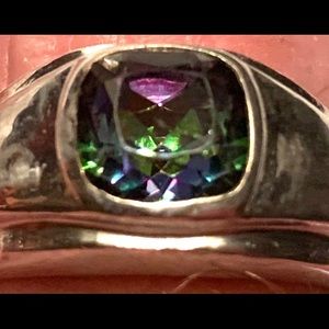 ALEXANDRITE/Sterling Silver Men's Ring